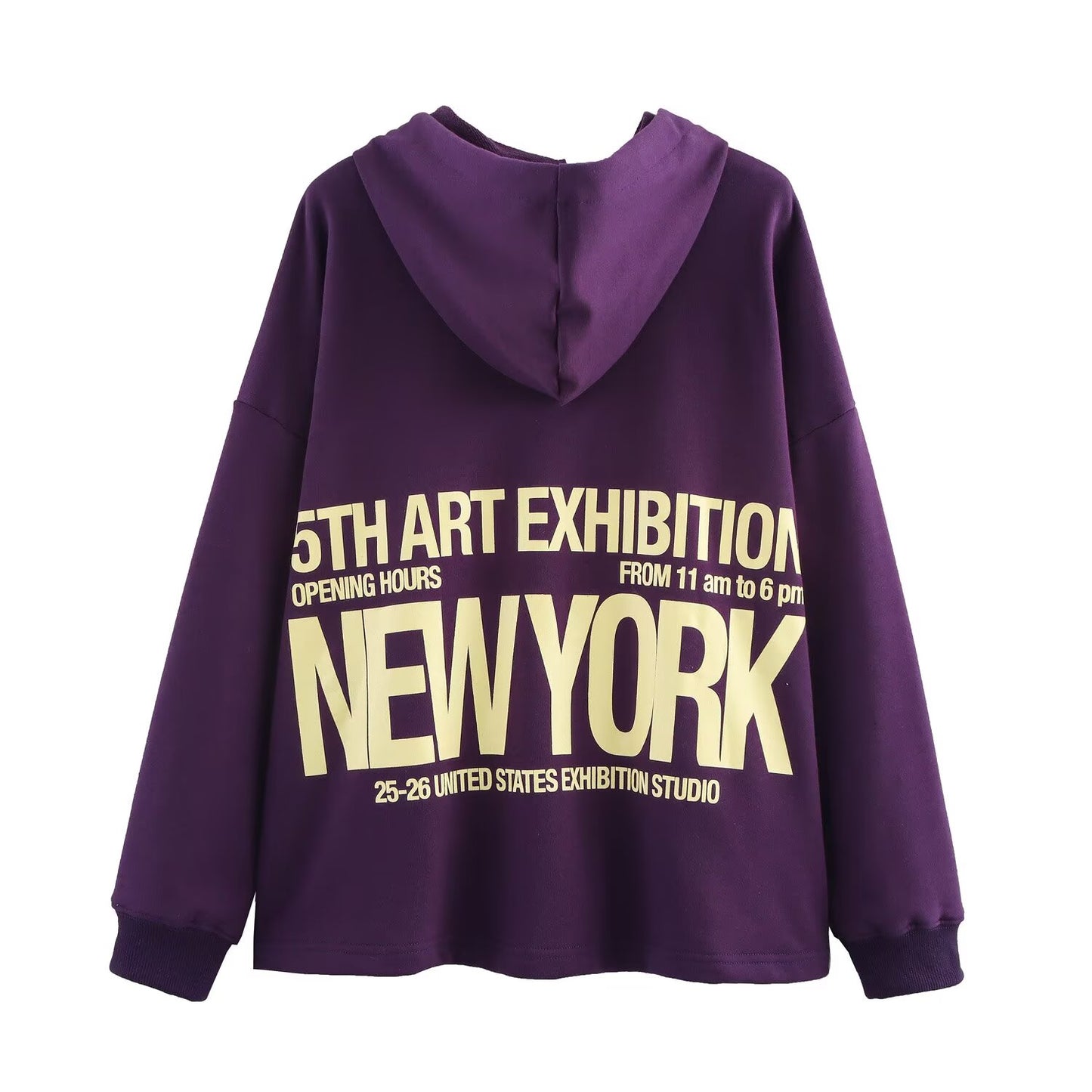 EST 1975 NEW YORK CROP Hooded Sweater