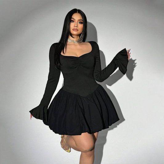 Amina Waist Slimming A line Dress