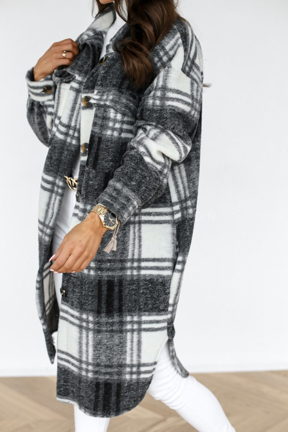 Long Black Plaid