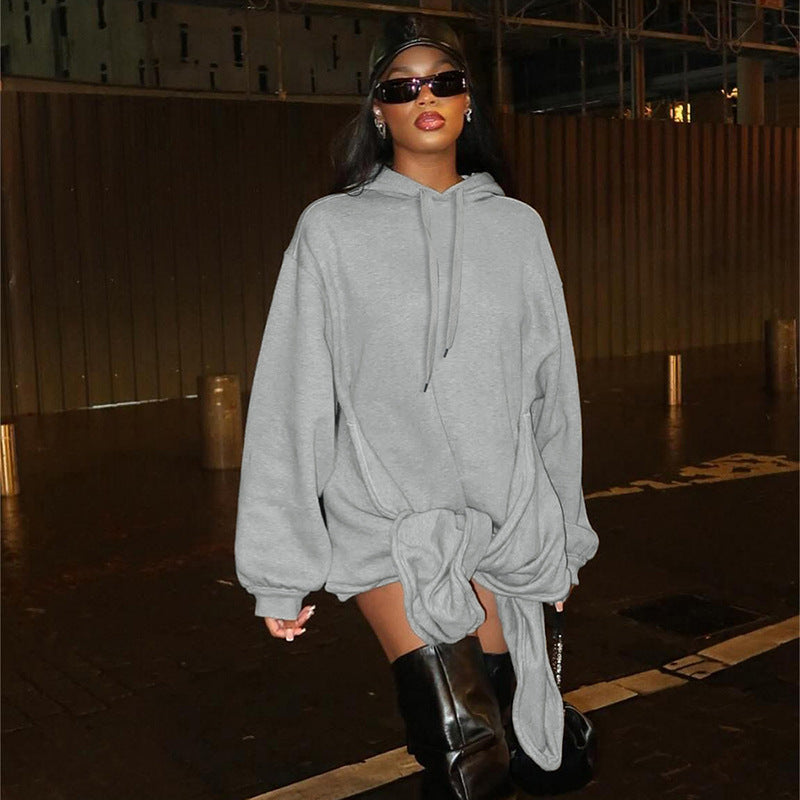 Hooded Pullover Loose Cool Casual Sweatshirt