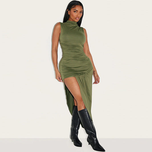 Side Slit Sleeveless Dress