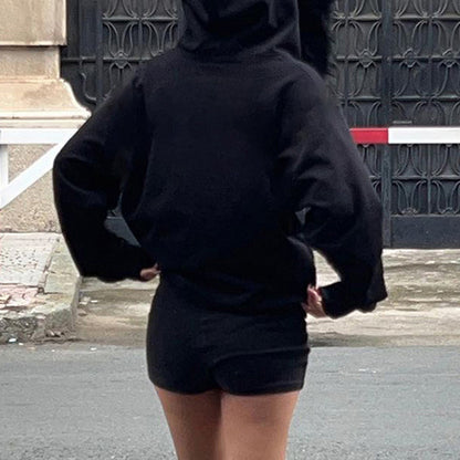Fur Hooded  Loose Fit Jacket