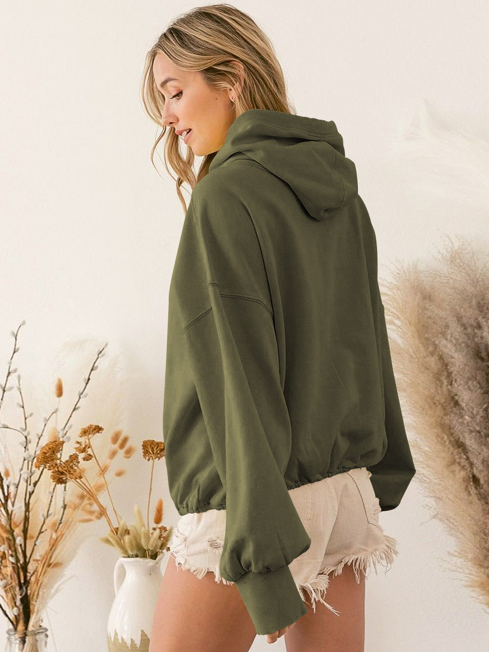 Bethany hooded high neck Sweatshirt