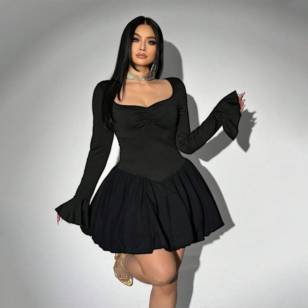Amina Waist Slimming A line Dress