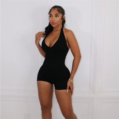 Becky Body Halter Romper